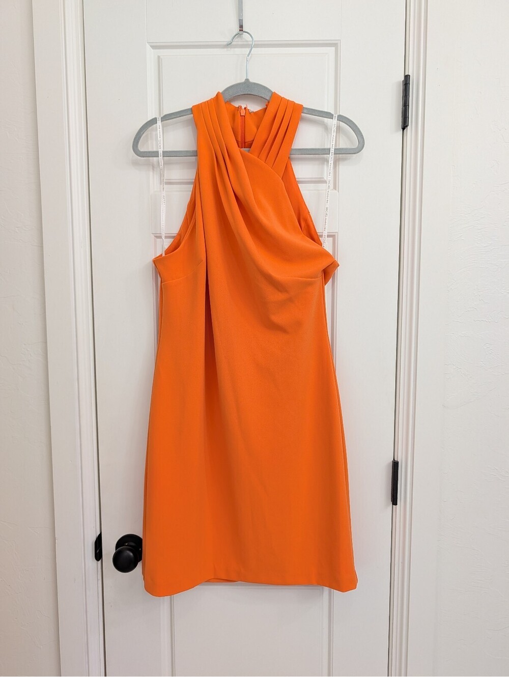 Rachel Roy orange halter sheath dress